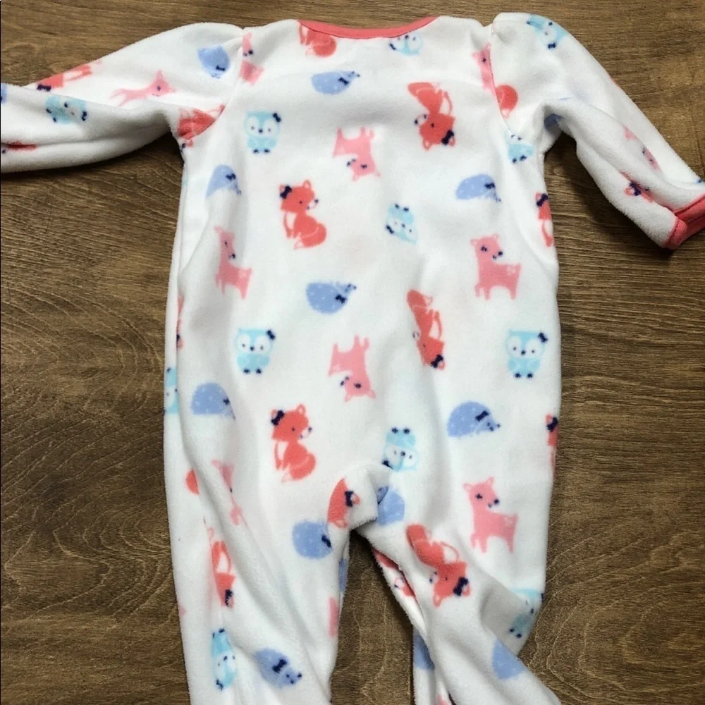 Carter’s Infant Girl 0-3 Months Fox Onesie Pajama